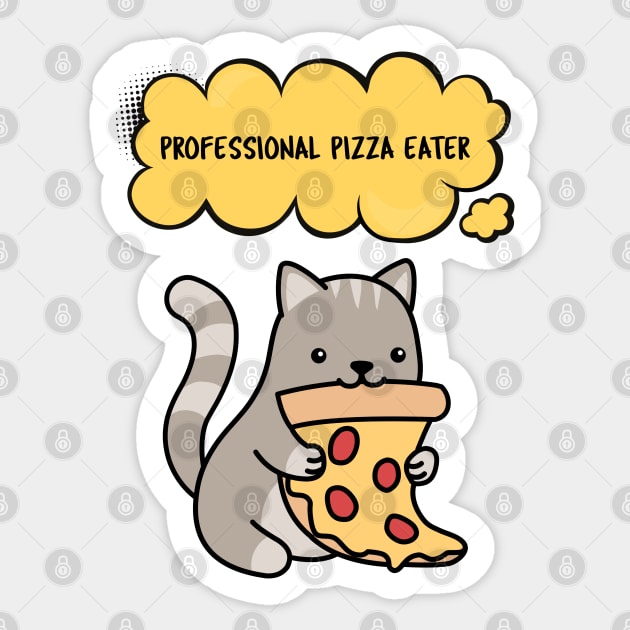 professional pizza eater Sticker by ZenCloak